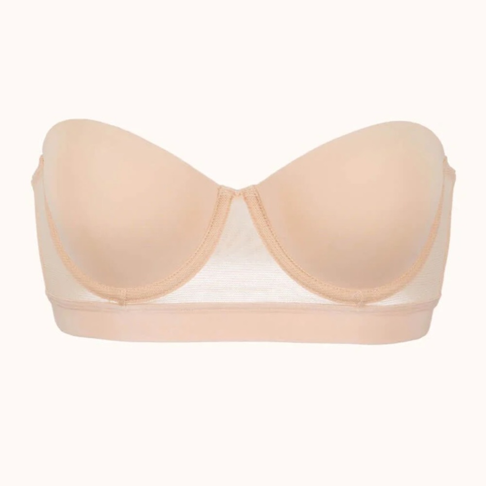 MOVING NWT Lively The Smooth Strapless Bra in Toasted Almond 34C new with box